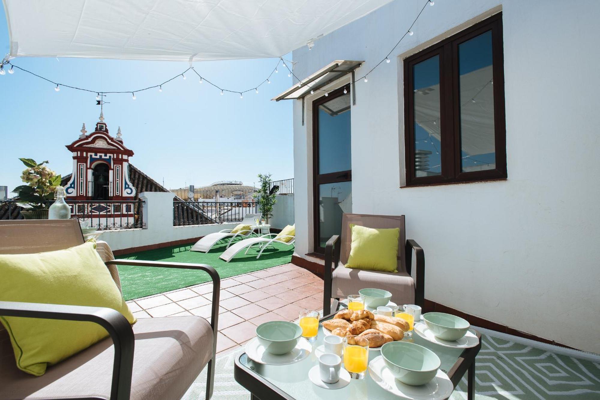 Appartamento Hostly Orfila 3A-3B Exclusive Penthouse-Center-Fibre-Parking Optional Siviglia Esterno foto